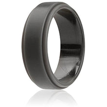 Load image into Gallery viewer, Silicone Wedding Band Grey - Mister Bands