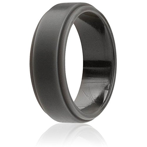 Silicone Wedding Band Grey - Mister Bands