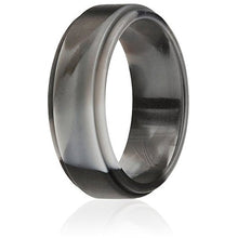 Load image into Gallery viewer, Silicone Wedding Band Black Camo - Mister Bands