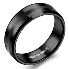 Load image into Gallery viewer, Tungsten Black Wedding Band - Mister Bands