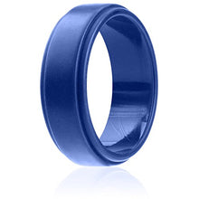 Load image into Gallery viewer, Silicone Wedding Band Blue - Mister Bands