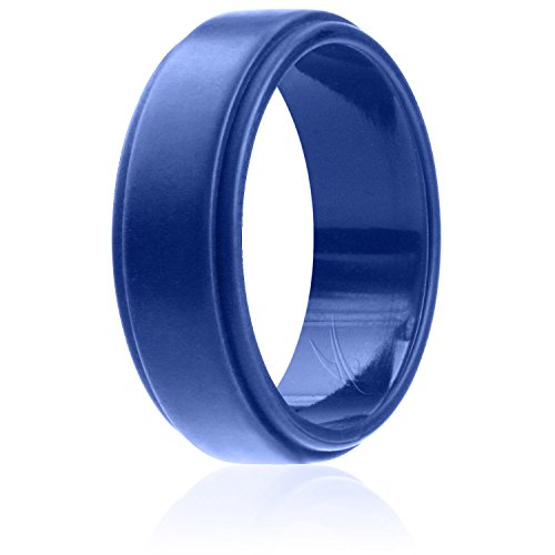 Silicone Wedding Band Blue - Mister Bands