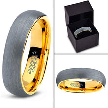 Load image into Gallery viewer, Tungsten Wedding Band 18K Yellow Gold Plated - Mister Bands